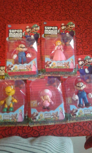 Muñecos Mario Bros Figuras Mario Luigi Princesa Y Mas 12cm