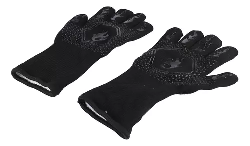 Bazar del Cocinero - Guantes Para Horno / Parrilla Alta Temperatura 800  Grados ✔️Los guantes de cocina para asar a la parrilla están hechos de  aramida, silicona y forro de algodón 100%