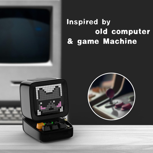 Divoom Ditoopro Altavoz Retro Pixel Art Con Luces Rgb, Altav