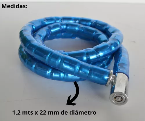 cambiar responsabilidad cicatriz Candado Linga Para Moto/bici En Cadena Piton 22mm X 1,2mt