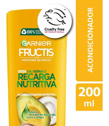 Acondicionador Garnier Fructis Recarga Nutritiva - 200ml