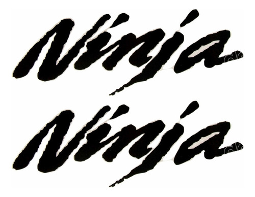 Emblema Adesivo Rabeta Tanque Kawasaki Ninja Par Kw-nin30 Cor Moto Ninja