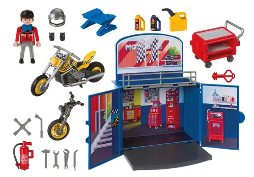 Playmobil 6157 City Action Taller De Motos Intek Mundomanias