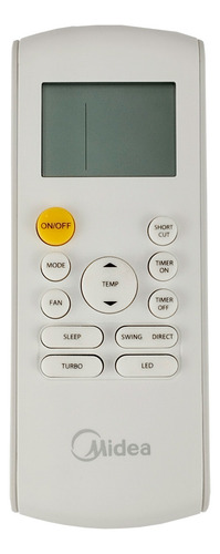 Controle Remoto Ar-condicionado Midea 30.000 Btus Rg57b/bge