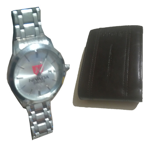 Reloj Para Hombre Nivada + Billetera