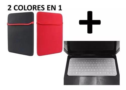 Funda portátil neopreno 14 pulgadas + Protector teclado silicona