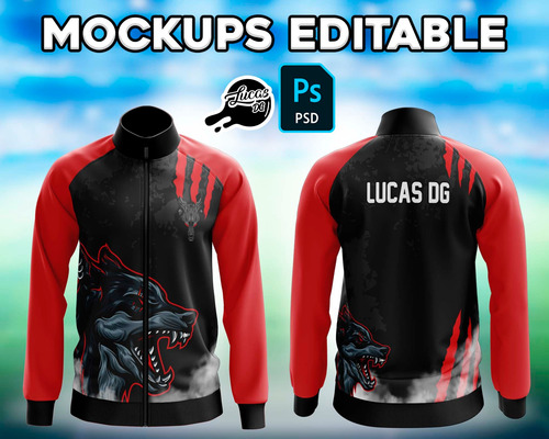 Mockups Editable Psd Campera Deportiva / Frente Y Dorso