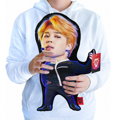 Cojín Peluche Jimin Bts K-pop Chiquito 40x30cm Vudú Love