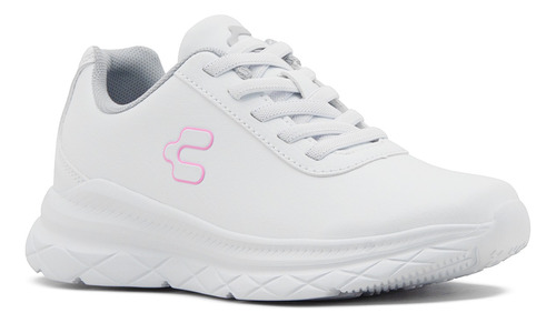 Tenis Charly Dama Walking Relax Running Sport Blanco Rosa