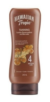 Hawaiian Tropic Tanning Locion Bronceador Spf 4 X 240ml