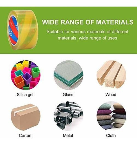 Imagen 5 de 8 de Cinta De Embalar Baokai Cinta De Celofán Biodegradable 6 Ro