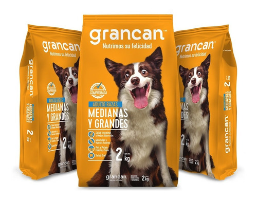 Croqueta Grancan Adulto Razas Medianas Y Grandes - Pack 6 Kg