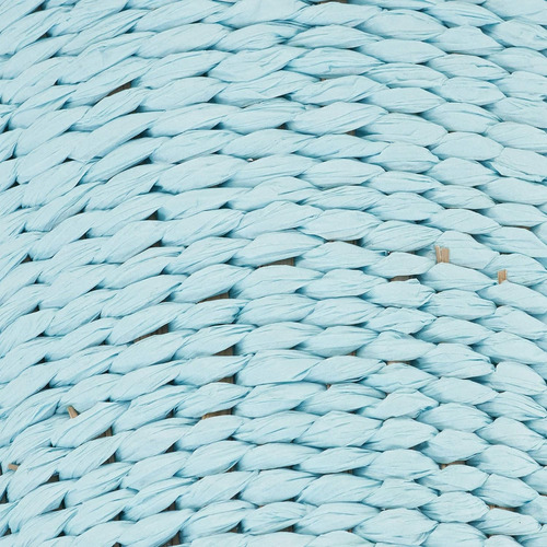 Papelera De Ratán Azul