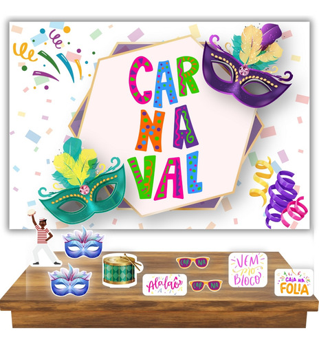 Carnaval Decoração Com Painel E Displays