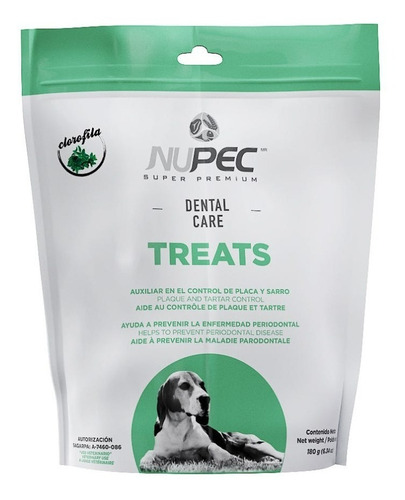 Imagen 1 de 3 de Premios Nupec Dental Care Treats 180g, Cuidado Dental Perros