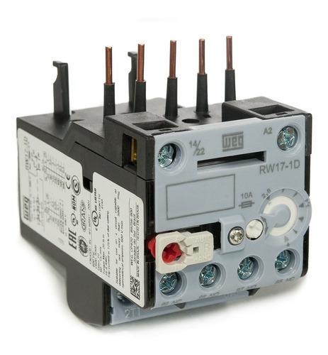 Rele Sobrecarga Tripolar Rw17-1d3-u004 Ajuste 2,8-4a Weg