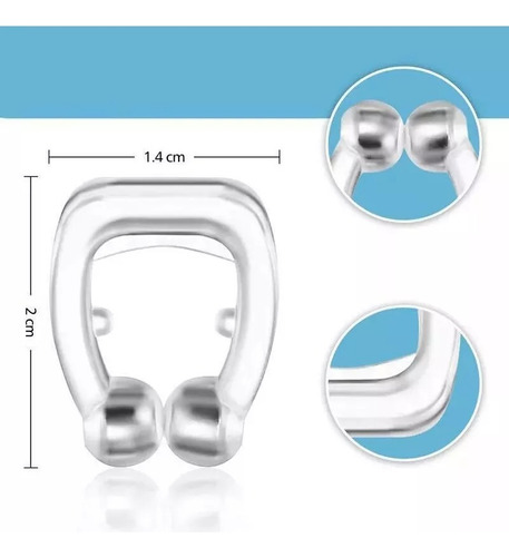 Clip Nasal Antironquidos Con Estuche Para Dormir O Deporte