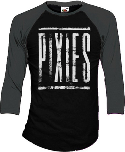 Pixies Playeras Manga 3/4 Para Hombre Y Mujer D4