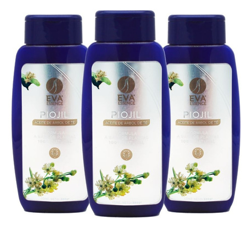 Kit 3 Shampoo Piojil Eva Essence Antipiojos Y Liendres 300ml