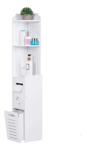 Organizador Baño Almacenador Papel Higiénico 120x20cm Blanco