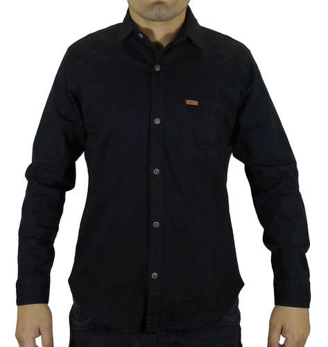 Camisa Drill Hombre - Negro