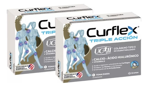 Curflex Triple Acción Colágeno Calcio Vit D X60 Comprimidos