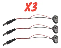 Comprar Base Pila Cuadrada 9v Con Plug Arduino 3 Unidades