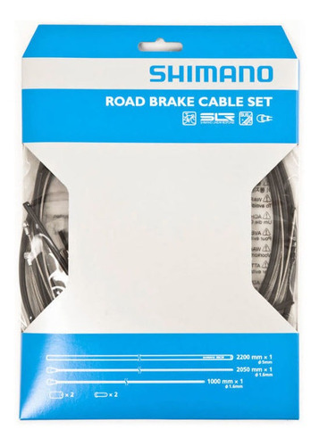 Imagen 1 de 4 de Juego Kit Cables Y Fundas Shimano Slr Frenos Bicicleta Ruta