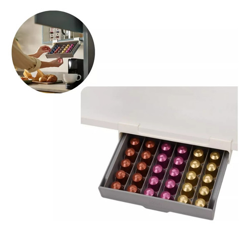 Organizador Deslizante Para Cápsulas De Café Porta Cápsulas Estético Y Funcional Para Cocina Ohmyshop
