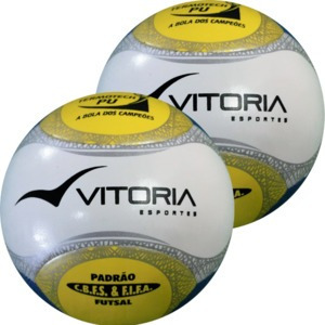 2 Bolas Futsal Vitoria Oficial Termotec 6 Gomos Max 500 Pu