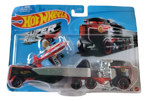 Hot Wheels Remolque Con Avioneta Set: Sky Show Rig