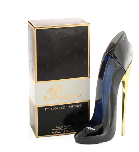 Perfume Ebc Princess - Zapatos De Tacón Alto, Color Negro, 8