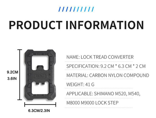 Adaptador De Plataforma Plana De Nailon Con Pedal Sin Clip P