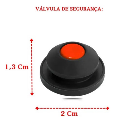 Kit 2 Válvulas De Segurança Repetitiva Nigro 3/4,5/7 Litros Vermelho