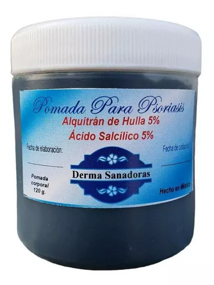 Pomada Psoriasis Alquitrán De Hulla Ácido Salcilico 5% 120g