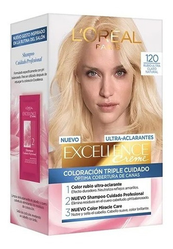 Tintura Para Cabello Excellence Creme tono 120 rubio ultra claro natural L'Oréal Paris