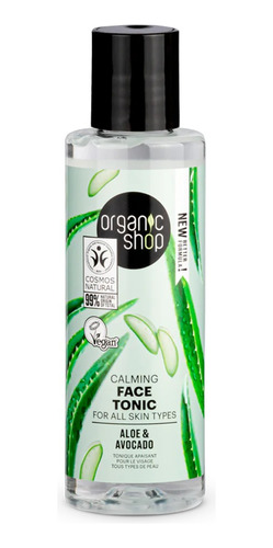 Organic Shop Tonico Facial Calmante Palta Y Aloe 150ml