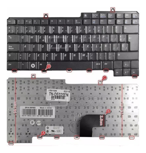 Teclado Dell D520 D530 Nsk-d5k1e 9j.n6782 Pp17l 0pf236