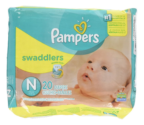 Pampers - Panales Swaddlers Para Recien Nacido hasta 4.5 Kg