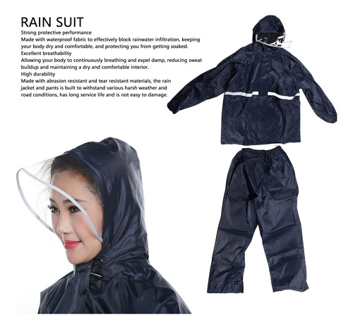 Conjunto De Chaqueta Impermeable Transpirable Dividida
