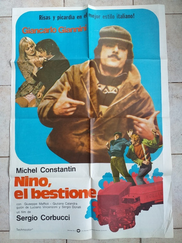 Antiguo Afiche Cine - Nino, El Bestione *