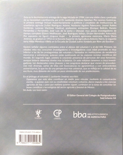 Las Ciencias Agricolas Mexicanas Vol 13 - Colpos
