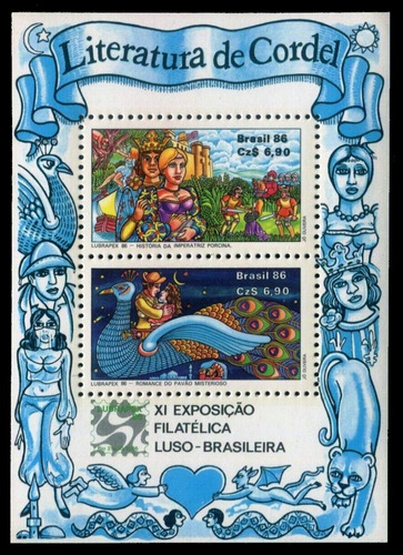 Literatura -  Lubrapex '86  - Brasil - Hojita Block Mint