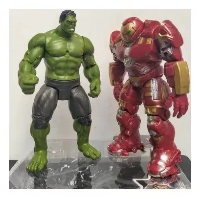 Set 5 Muñecos Avengers Ironman Spiderman Hulk Thanos Con Luz