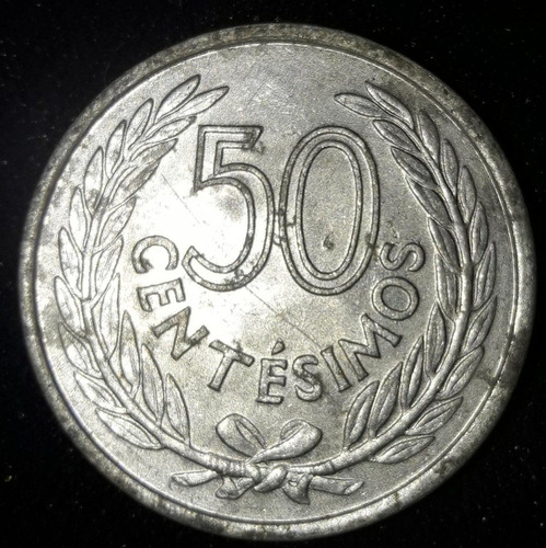 Moeda 50 Centesimos Ano 1965 Uruguai
