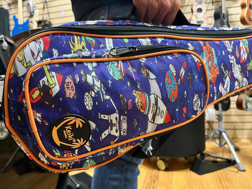 Funda Ukulele Tenor Con Correas Acolchonada Diseño Ortega