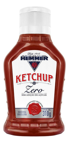 Ketchup Tradicional Zero Açúcar Hemmer 310g
