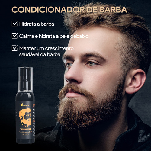 Kit de cuidados com a barba Kaisasa® para homens, ferramentas de higiene, 13 unidades