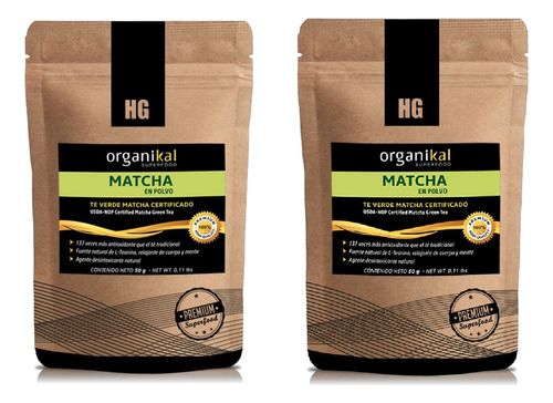 Pack X3 Organikal Superfoods Matcha 150gr