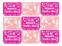 Comprar Tiras De Papel China Picado Dia De Las Madres Artevic 50m.